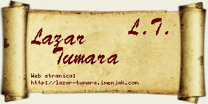 Lazar Tumara vizit kartica